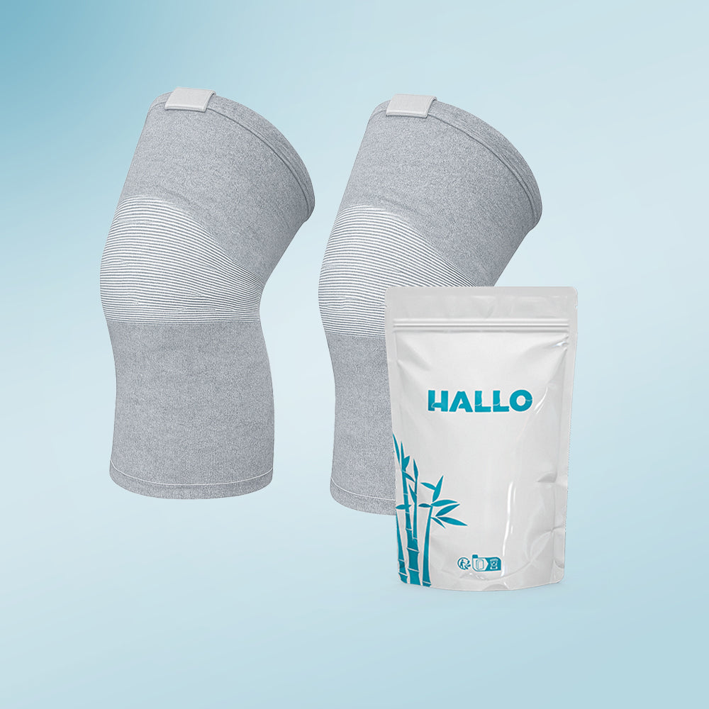 Genouillère de compression en bambou