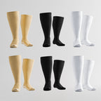 Pack de 6 paires de chaussettes confortables unies