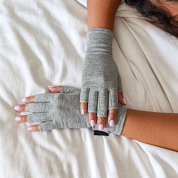 GANTS DE COMPRESSION EN BAMBOU grey